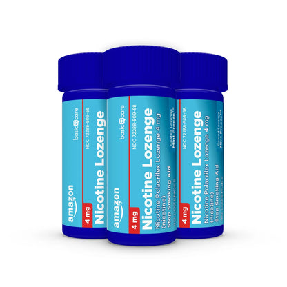 Amazon Basic Care Coated Ice Mint Nicotine Polacrilex Lozenges, 4 mg, Stop Smoking Aid, 120 Count Amazon Basic Care buy supplements Au