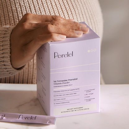 Perelel 1st Trimester Prenatal Multivitamin Powder - Daily No-Nausea Formula Perelel