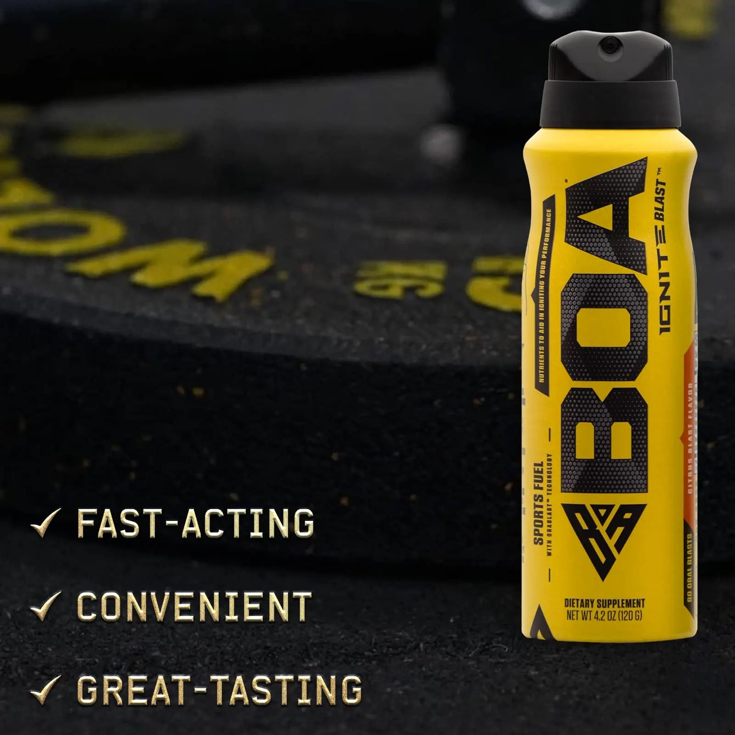 BOA Ignite Blast – Oral Aerosol Rapid Energy Solution – Pre Workout with Caffeine, B Vitamins BOA Nutrition Inc