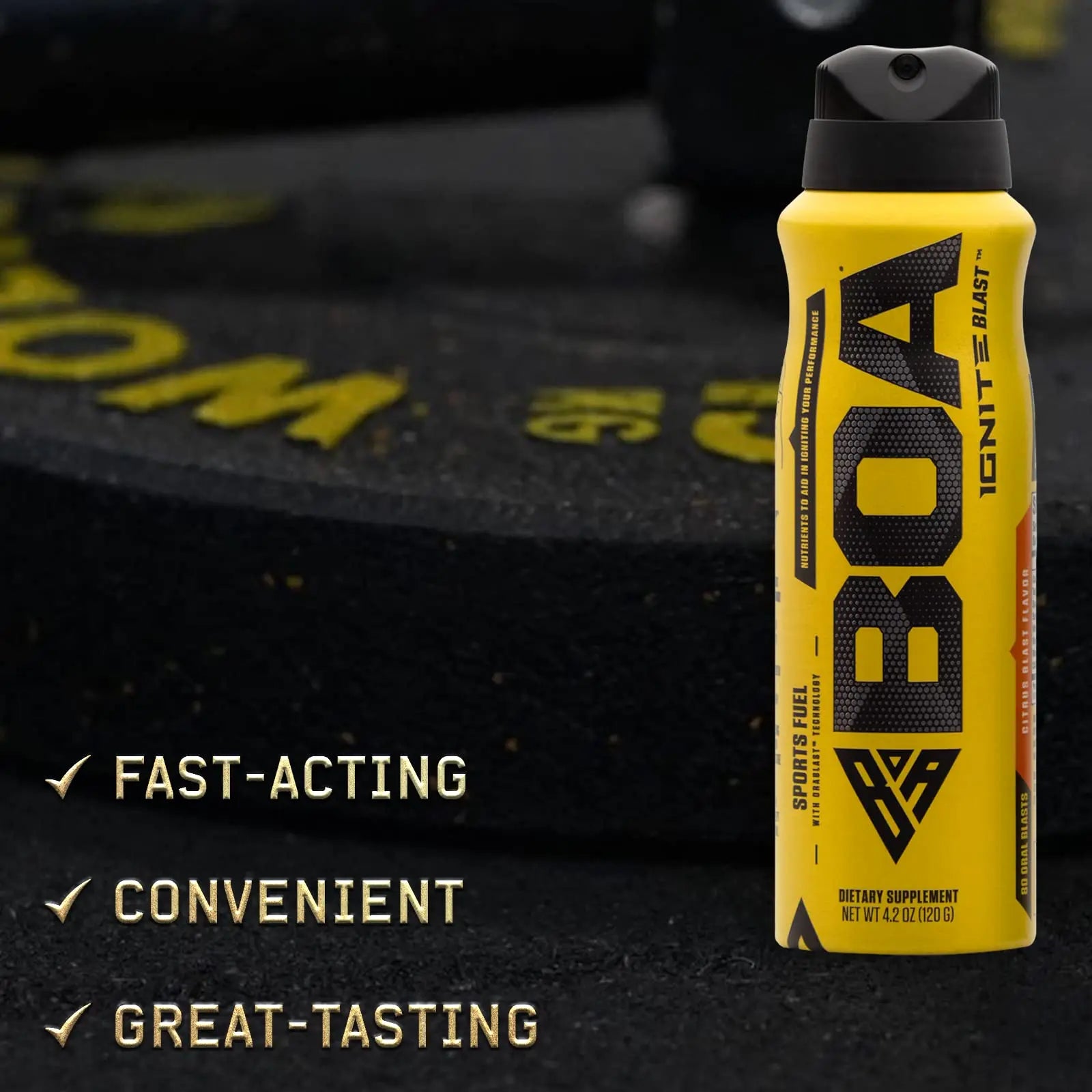 BOA Ignite Blast – Oral Aerosol Rapid Energy Solution – Pre Workout with Caffeine, B Vitamins BOA Nutrition Inc