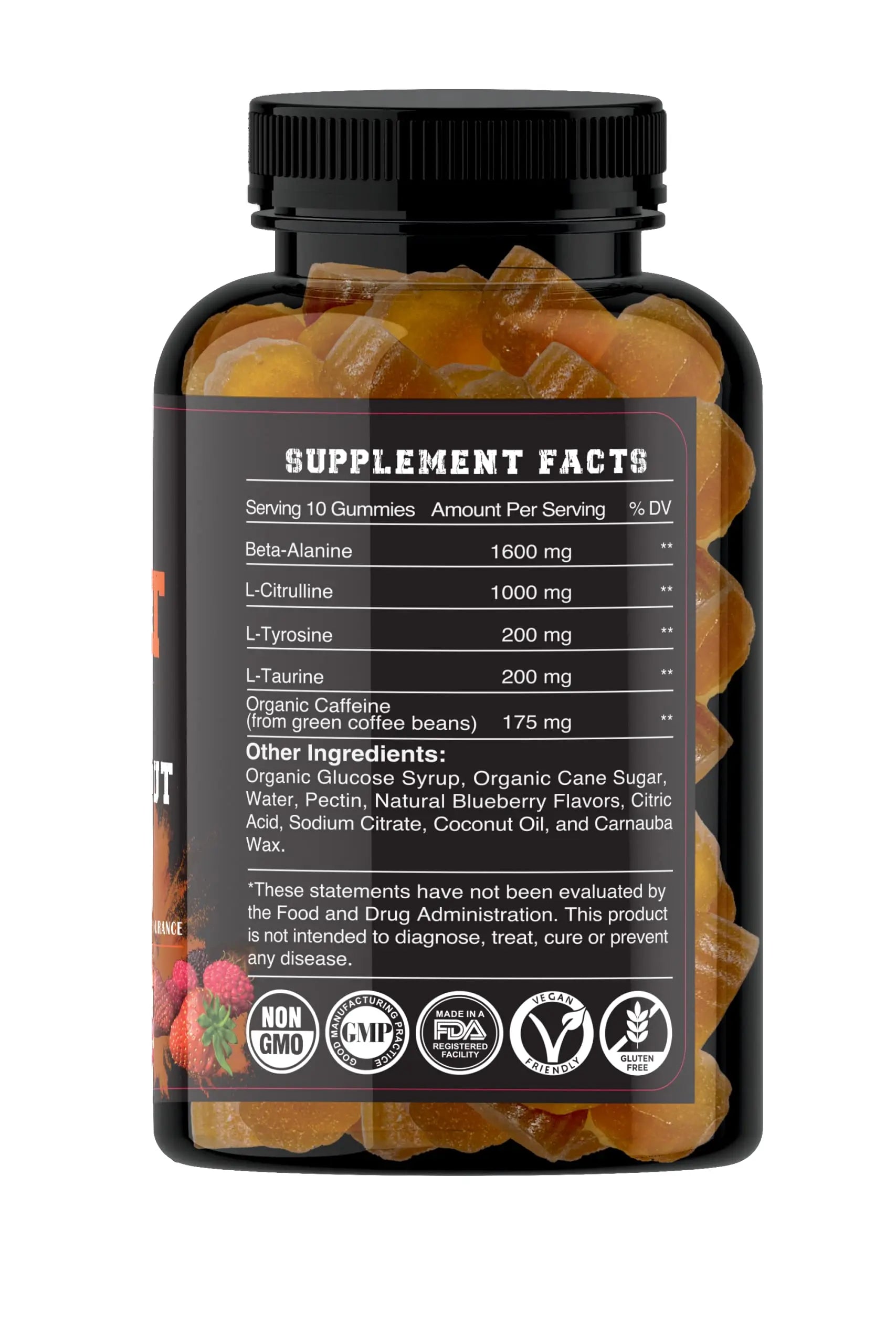 Mindset Dietary Supplement Gummies for Energy and Performance | Naturally Flavored Battle Born Supplements