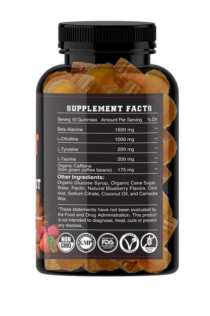 Mindset Dietary Supplement Gummies for Energy and Performance | Naturally Flavored Battle Born Supplements