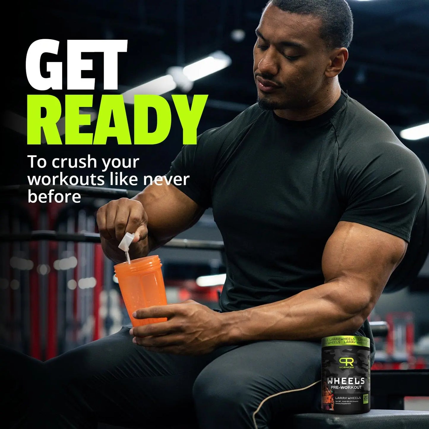 Larry Wheels' PR Preworkout - Enhance Performance with 6g Citrulline, 3.2g Beta Alanine PR Sciences