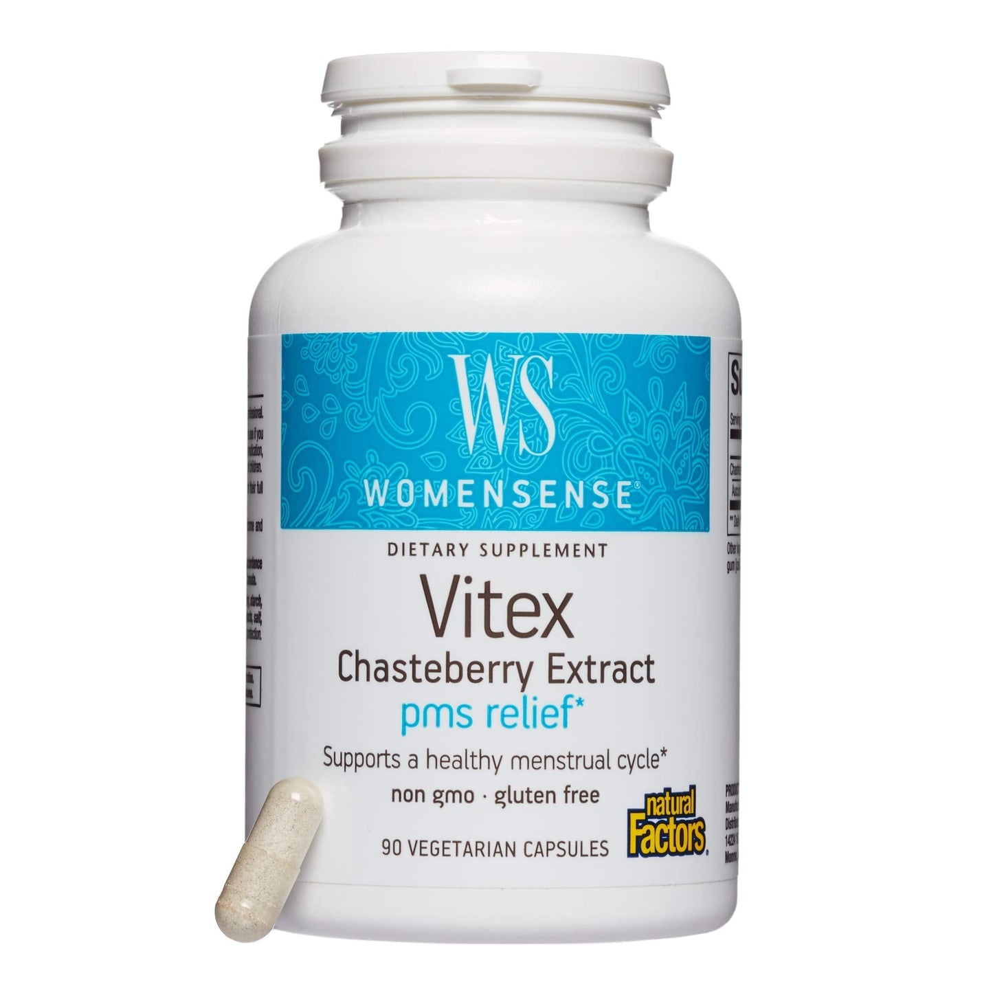 WomenSense by Natural Factors, Vitex Chasteberry Extract, Helps Sooth Symptoms of PMS and Menopause Natural Factors