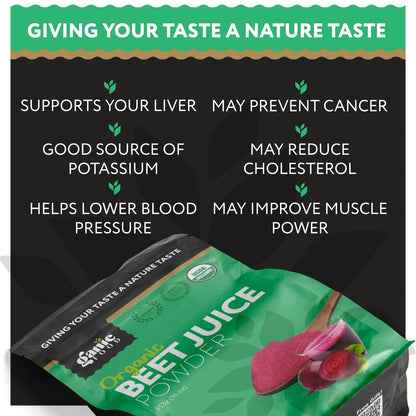 Ganic Food Organic Beet Root Juice Powder, 16 Ounces Ganic Food