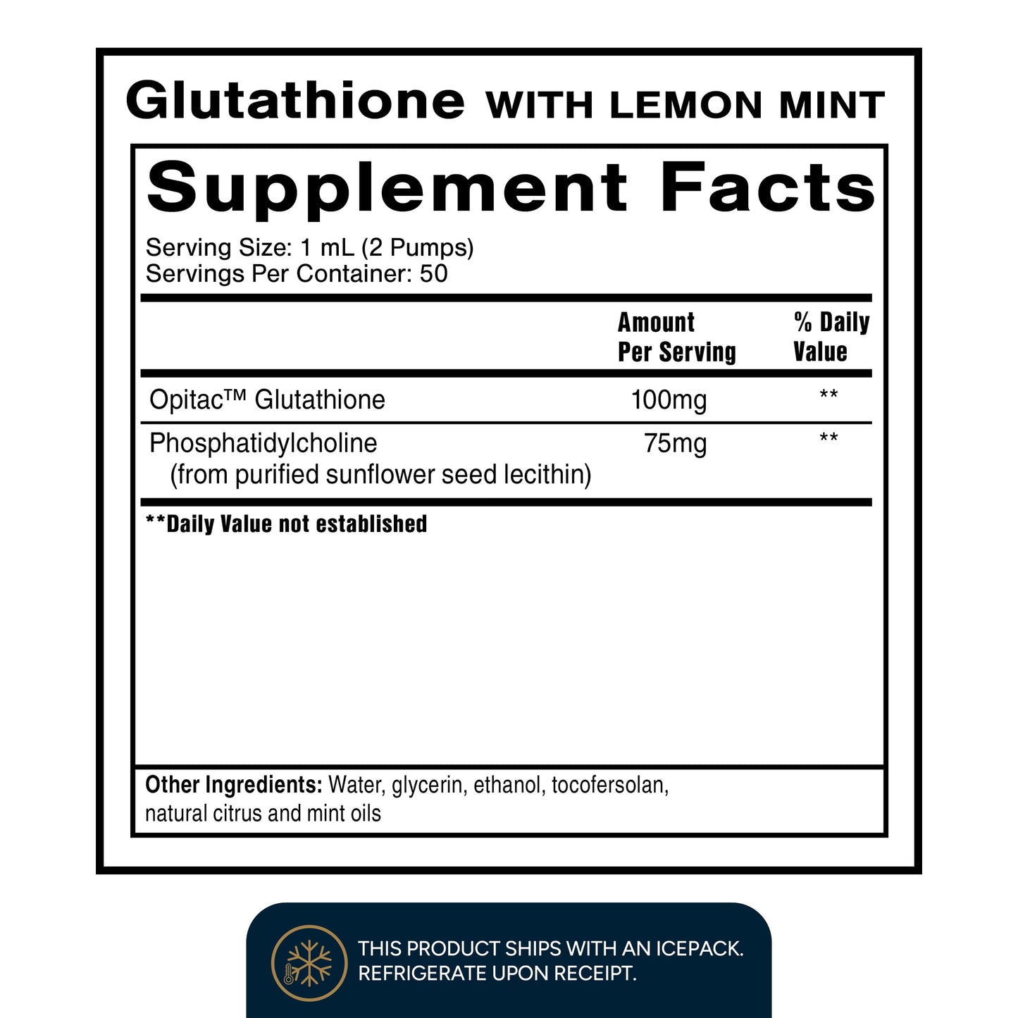 Quicksilver Scientific Liposomal Glutathione - Superior Absorption Oral Glutathione Supplement for Detox & Immune Support - Lemon Mint (1.7 fl oz) Quicksilver ScientificBuy Supplements Australia