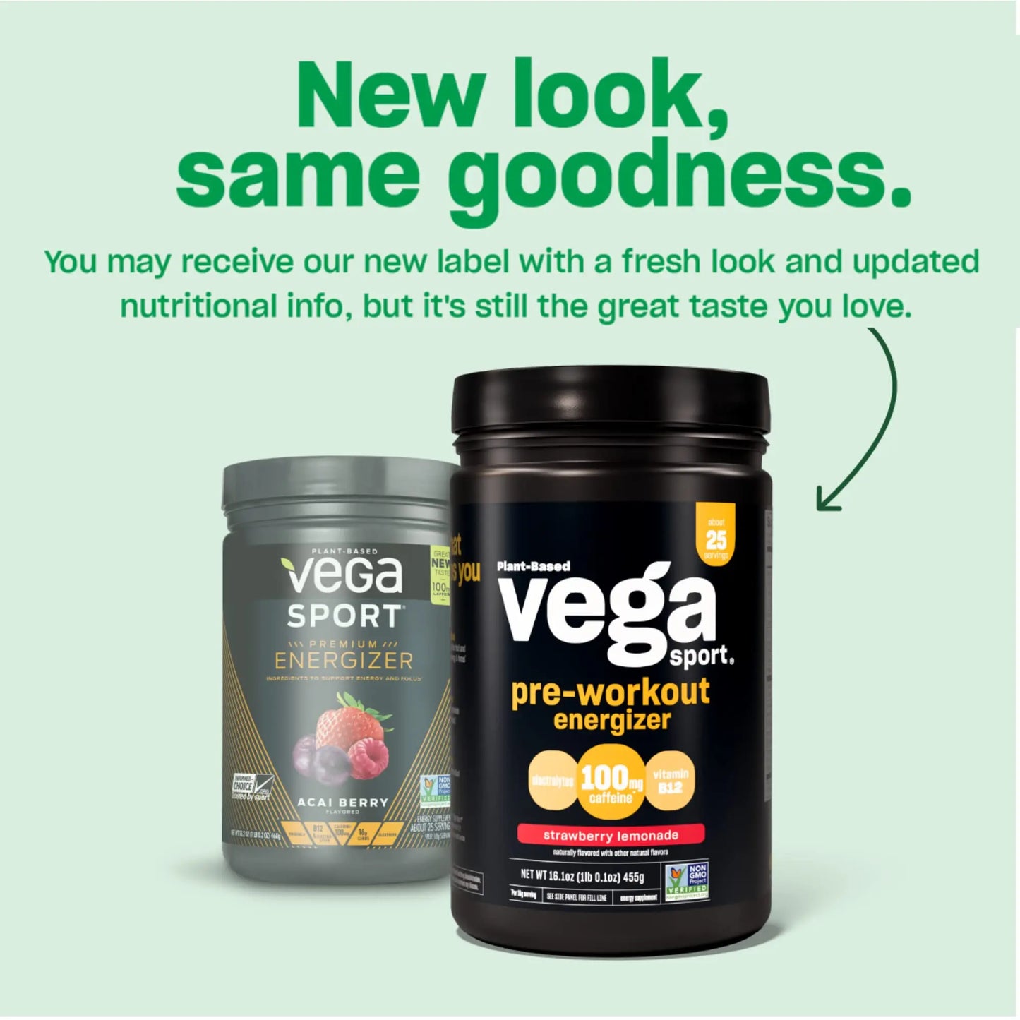 Vega Premium Sport Protein Vanilla Protein Powder, Vegan, Non GMO & Sport Pre-Workout Vega