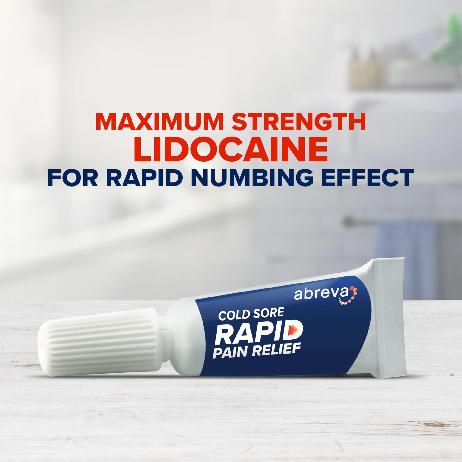 Abreva Cold Sore Treatment Rapid Pain Relief Cream - 1 Tube, 3 Grams Abreva buy supplements Au