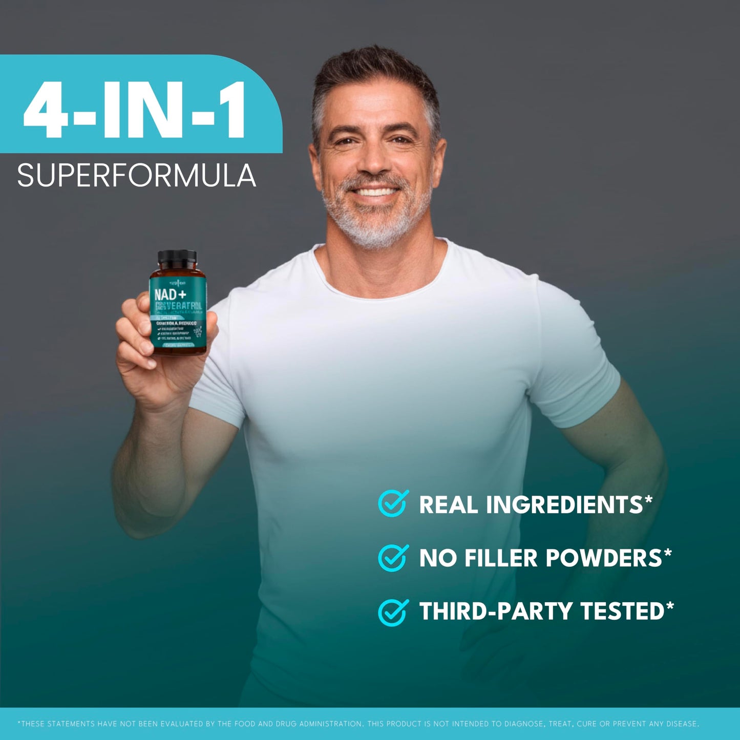 NEW AGE NAD+ Supplement Complex – NAD+ 300 mg with Astaxanthin, Urolithin A, Resveratrol, CoQ10 & Antioxidant Blend – Cellular Energy, Support or Women & Men – Vegan, Non-GMO- 120 Count NEW AGEBuy Supplements Australia