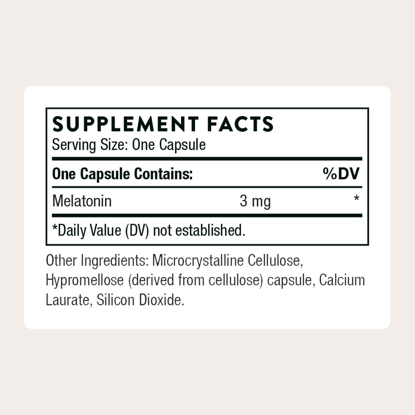 THORNE - Melaton-3-3 mg Melatonin Supplement - Supports Normal Circadian Rhythms, Restful Sleep & Relaxation* - NSF Certified for Sport - Gluten, Dairy & Soy-Free - 60 Capsules THORNE buy supplements Au