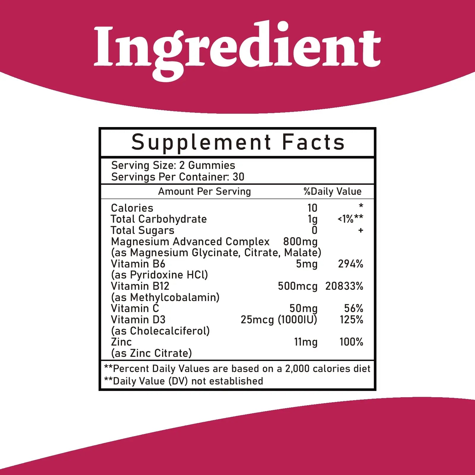 Magnesium Complex Gummies 800mg - 60 Counts Magnesium Glycinate&Citrate&Malate Gummy for Rest Muscle Function Bumjazz buy supplements Au