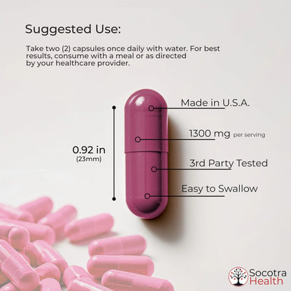 Socotra Health Beet Root Capsules - Made with Premium Organic Beetroot Powder Socotra Health