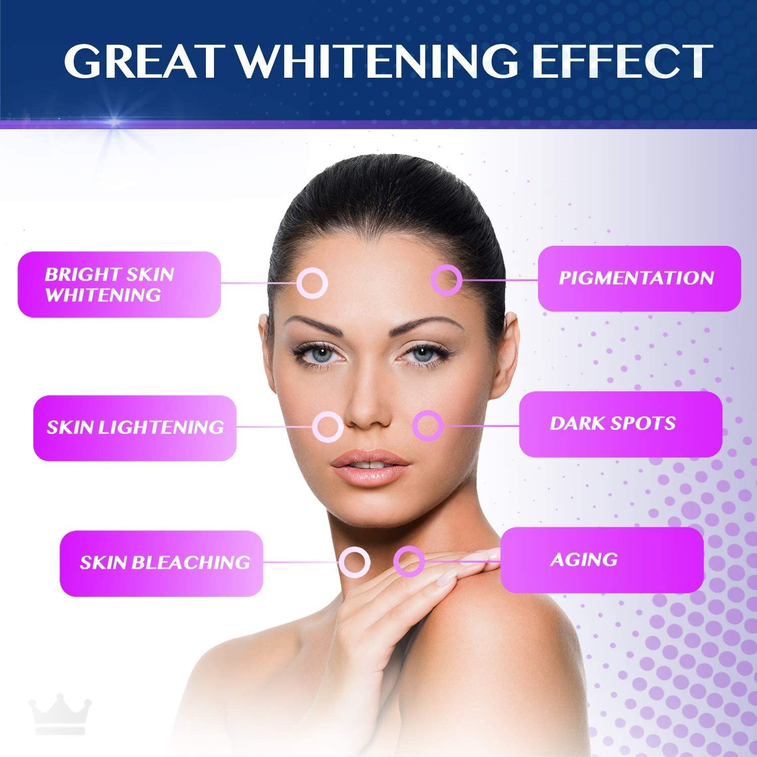 Glutathione Whitening Pills - 180 Capsules 2000mg Glutathione - Effective Skin Lightening NORTHERN CROWN COSMETICSBuy Supplements Australia