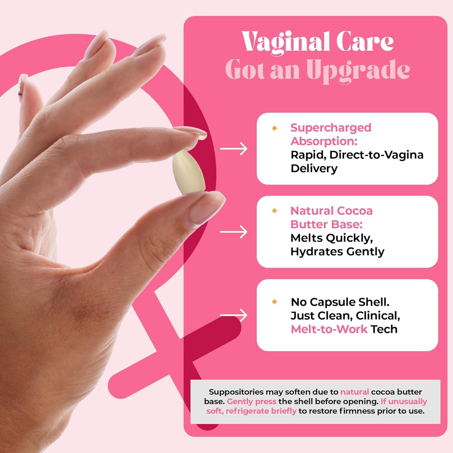 PURE WOMAN - pH-ighter Vaginal Boric Acid Suppositories for Women - Hyaluronic Acid - 4 in 1 Vaginal Suppositories for Discomfort, Dryness, Odor & pH Balance- Full Vaginal Health Care - 7pk PURE WOMANBuy Supplements Australia