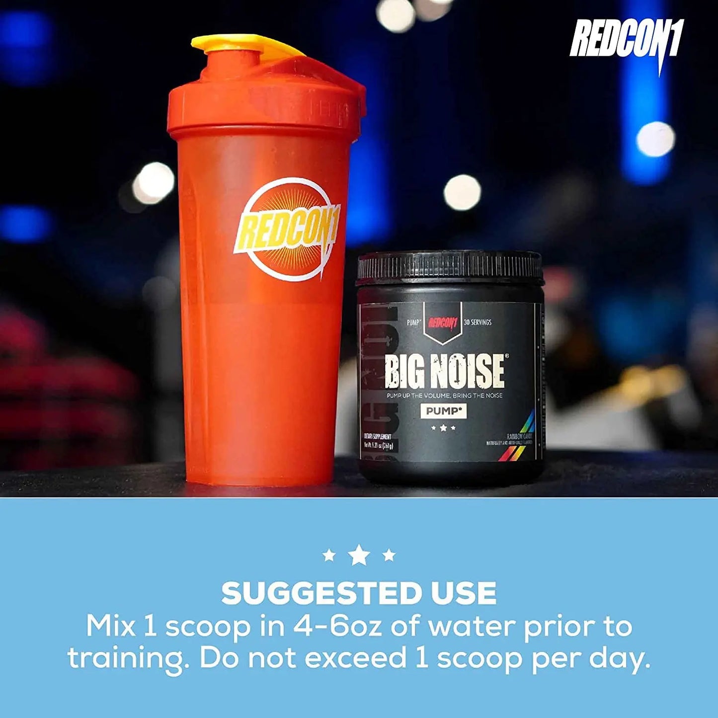 REDCON1 Total War Preworkout (Blue Lemonade) & Big Noise Non-Stim Preworkout Powder REDCON1