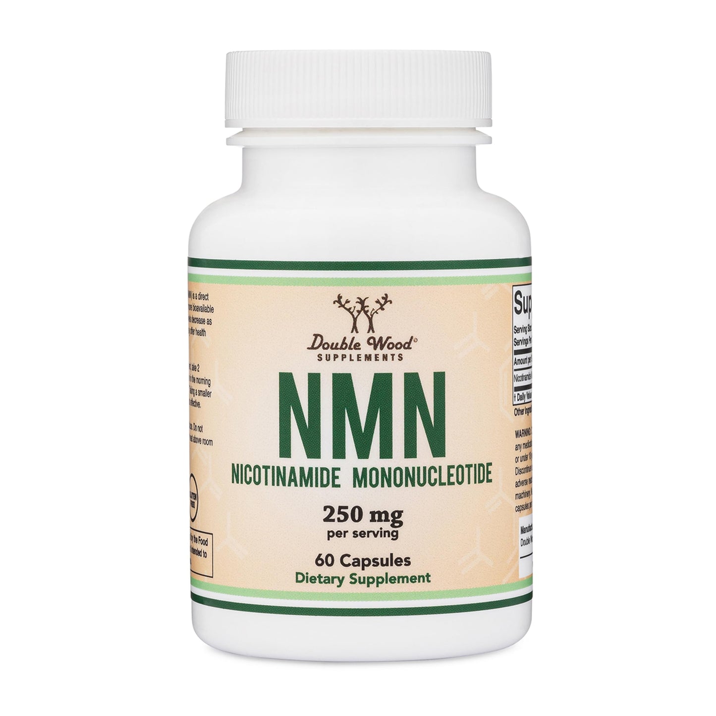 Double Wood Supplements NMN (Nicotinamide Mononucleotide) 250mg, 60 Capsules - 30 Servings, Gluten Free Double Wood SupplementsBuy Supplements Australia