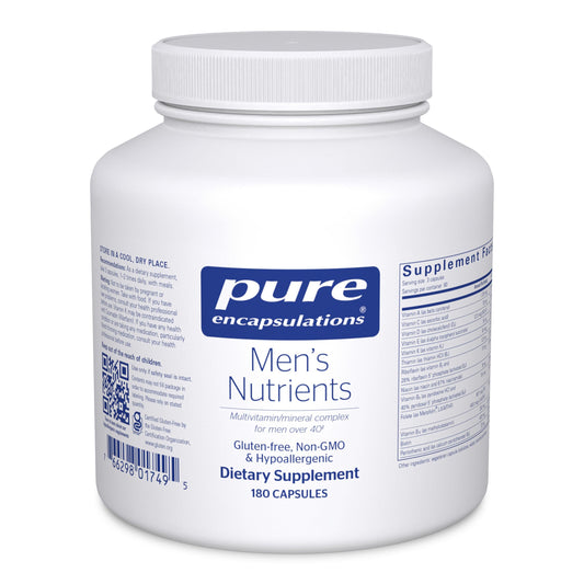 Pure Encapsulations Men's Nutrients - Multivitamin Mineral Supplement to Support Energy, Endurance & Stamina in Men Over 40* - with Vitamin D, Vitamin C & Trace Minerals - 180 Capsules Pure EncapsulationsBuy Supplements Australia