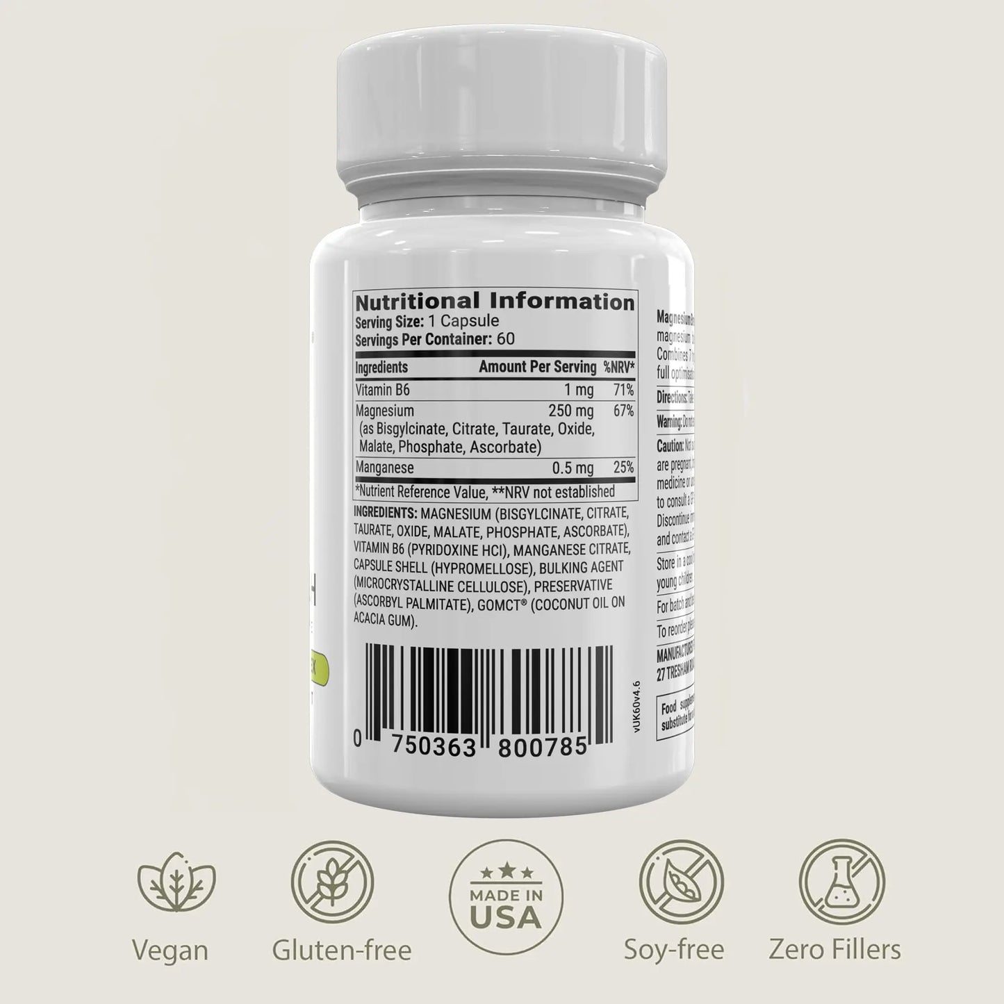 BIOptimizers Magnesium Breakthrough Supplement with 500mg - 7 Forms of Magnesium: Glycinate, Malate, Citrate, and More - Natural Support for Sleep and Cognitive Function -60 Capsules- Calming Vitamins BIOptimizers buy supplements Au