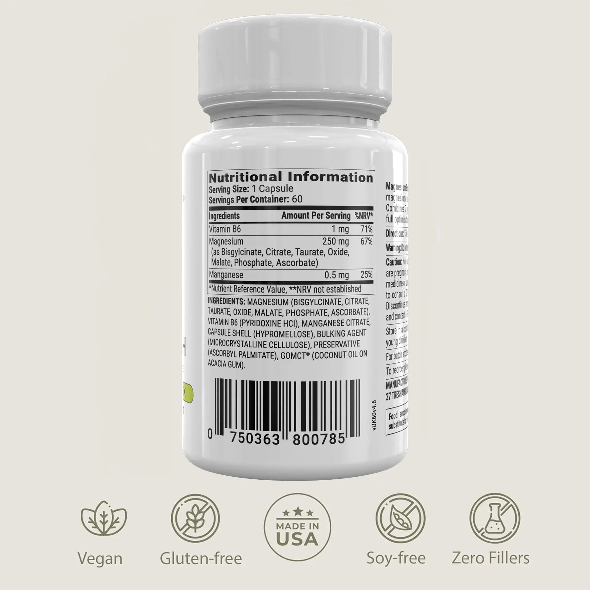 BIOptimizers Magnesium Breakthrough Supplement with 500mg - 7 Forms of Magnesium: Glycinate, Malate, Citrate, and More - Natural Support for Sleep and Cognitive Function -60 Capsules- Calming Vitamins BIOptimizers buy supplements Au