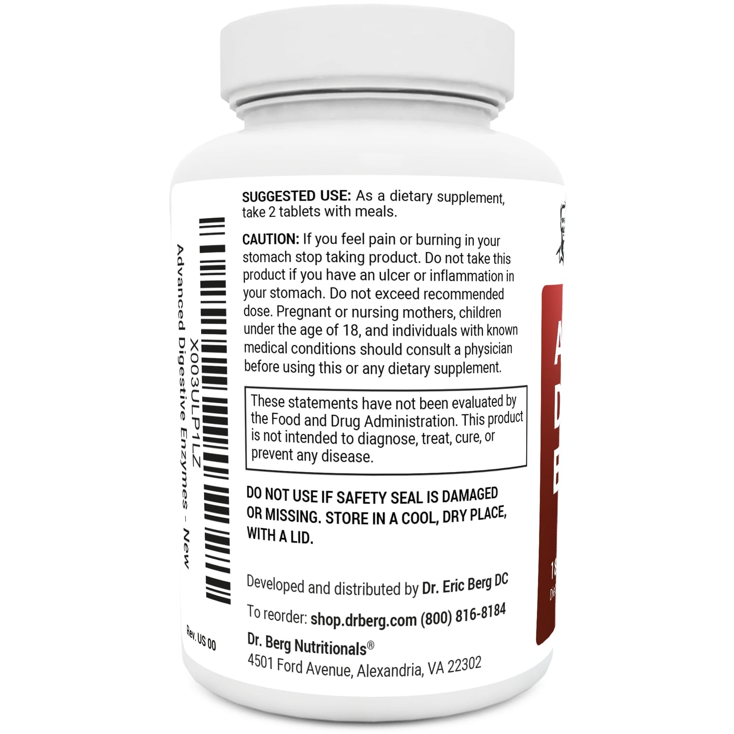 Dr. Berg Advanced Digestive Formula with Apple Cider Vinegar - Includes Digestive Health Dr. Berg NutritionalsBuy Supplements Australia