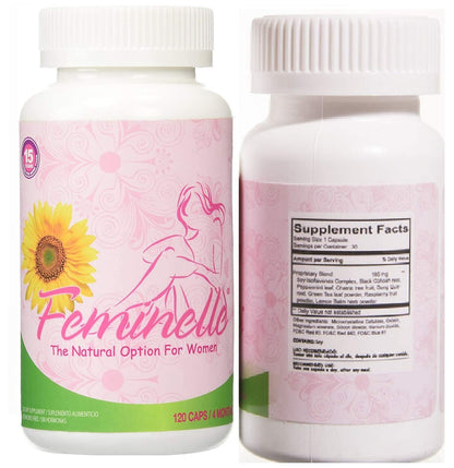 2 BOTTLES 240 CAPSULES FEMINELLE LAURA FLORES MENOPAUSIA by Feminelle Feminelle
