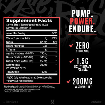 RYSE Up Supplements Project Blackout Pump Powder | Pump, Power, Endure | Betaine RYSE Up Supplements