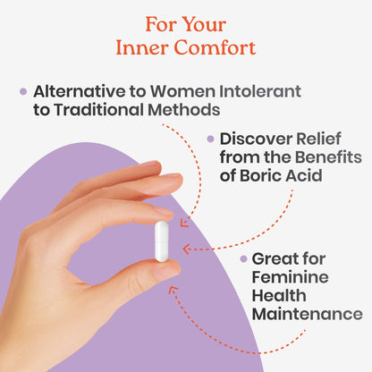 NewLife Naturals - Boric Acid Suppositories for Women pH Balance Pills - 600mg - Feminine Care - Vaginal Odor Itching Discharge BV | Made in USA | 30 Capsules NewLife NaturalsBuy Supplements Australia