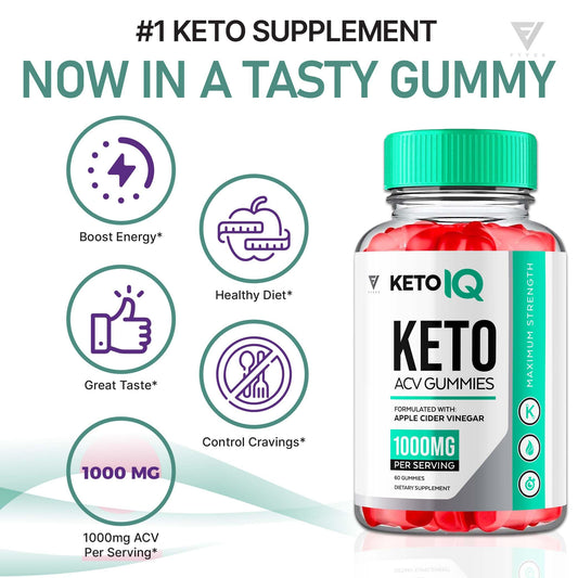(3 Pack) Keto IQ KetoIQ Keto ACV Gummies, Keto IQ ACV Gummies Advanced Weight Loss Fyvus