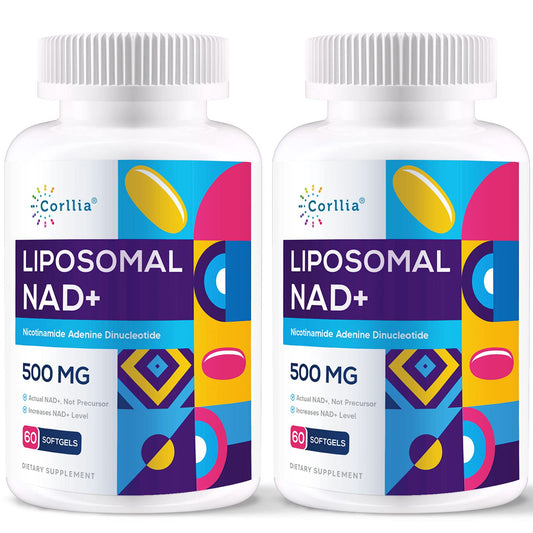 Liposomal NAD+ 500mg with TMG 250mg Softgels, Nicotinamide Riboside Alternative, Actual NAD+ Supplement, 120 Servings CorlliaBuy Supplements Australia