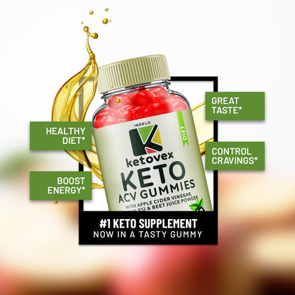 (3 Pack) Ketovex Keto BHB Gummies Advanced Formula, Ketovex BHB ACV Gummies Indelo