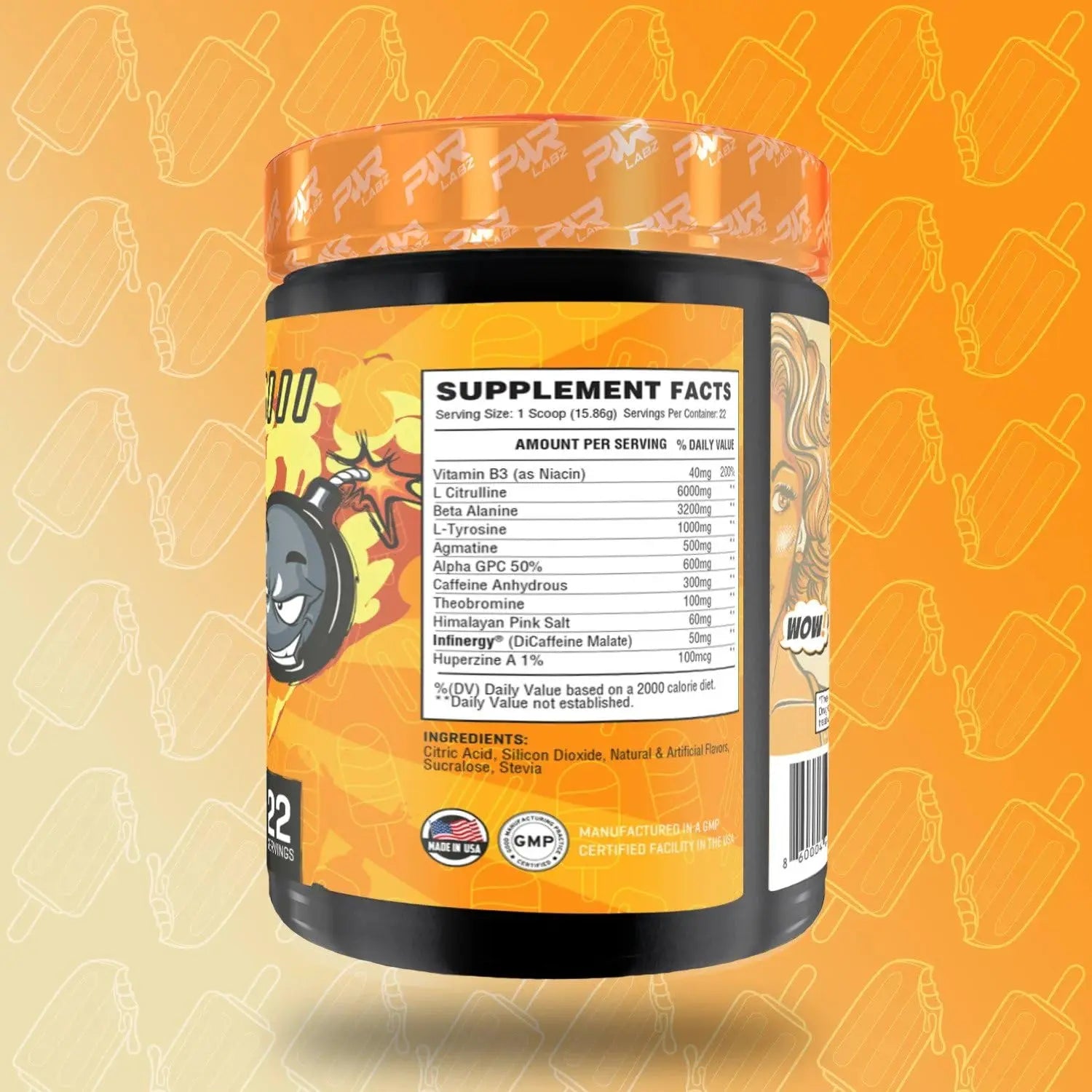 PWR Labz Blast Pre Workout - Pump · Focus · Energy · L-Citrulline, L-Tyrosine, Agmatine PWR Labz LLC