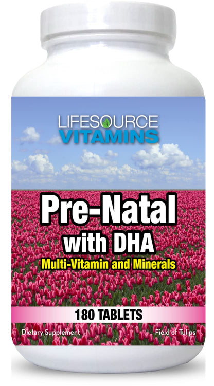 LifeSourceVitamins Pre-Natal Multi-Vitamins and Minerals with DHA - Mom and Baby Health LifeSourceVitamins