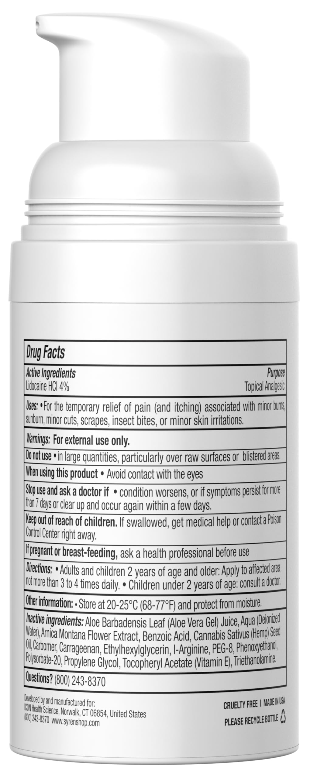 Syren Intimate Relief - Intimate Pain Relieving Gel - Relieves Vulva Pain, Throbbing, Spasms SYREN