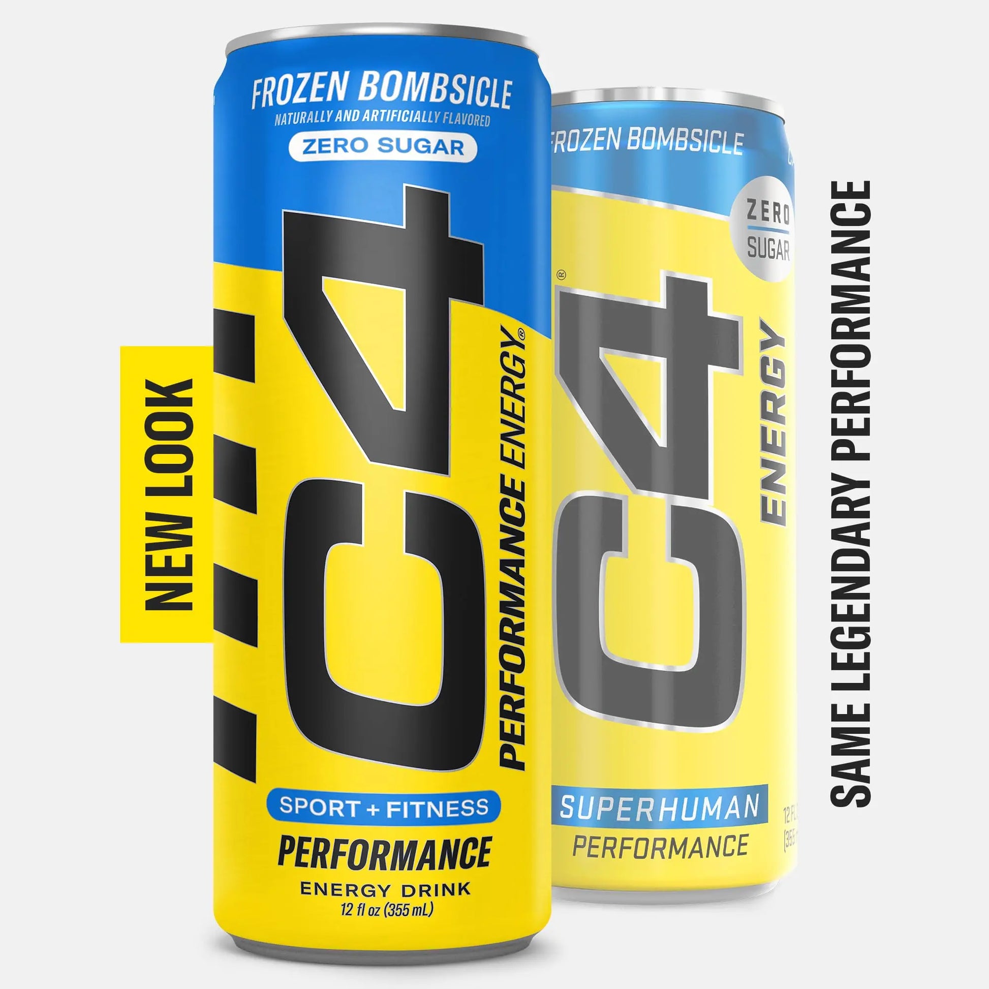 C4 Energy Drink 12oz (Pack of 24) - Frozen Bombsicle - Sugar Free Pre Workout Performance Cellucor