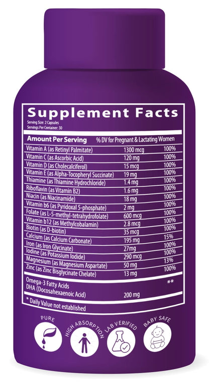 BioImmune Ultra Strength Bio-Available Prenatal Vitamins for Women BioImmune