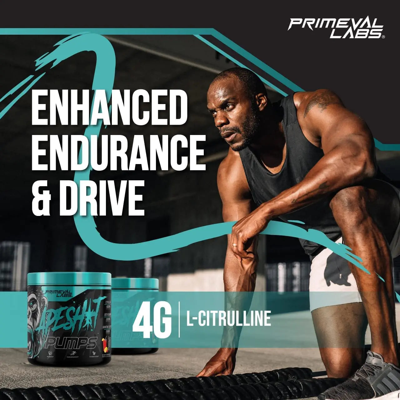 Primeval Labs Ape Pumps Natural Pre Workout Powder | Caffeine Free Preworkout Primeval Labs