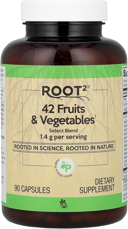 Vitacost Root2®, 42 Fruits & Vegetables, 90 Capsules Vitacost Brand buy supplements Au