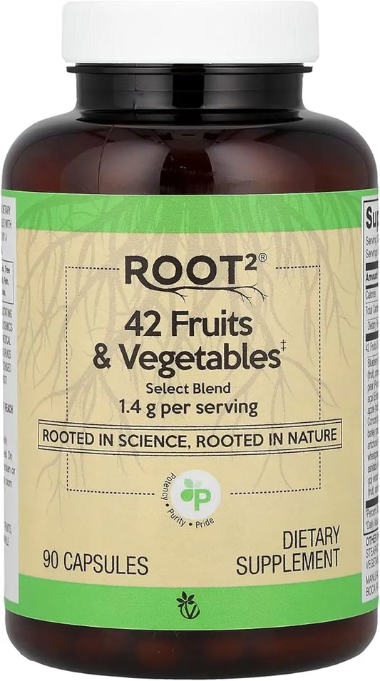 Vitacost Root2®, 42 Fruits & Vegetables, 90 Capsules Vitacost Brand buy supplements Au
