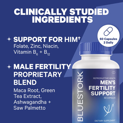 Pink Stork & Blue Stork His and Hers Fertility Bundle: Fertility Supplements for Women, Fertility Supplements Pink Stork