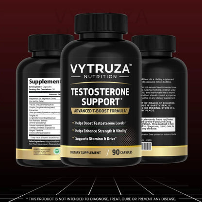 VYTRUZA Nutrition Advanced T-Boost Formula Test Support Capsules, Premium Ingredients, Energy, Strength Support Supplement for Men, 90 Capsules VYTRUZA buy supplements Au