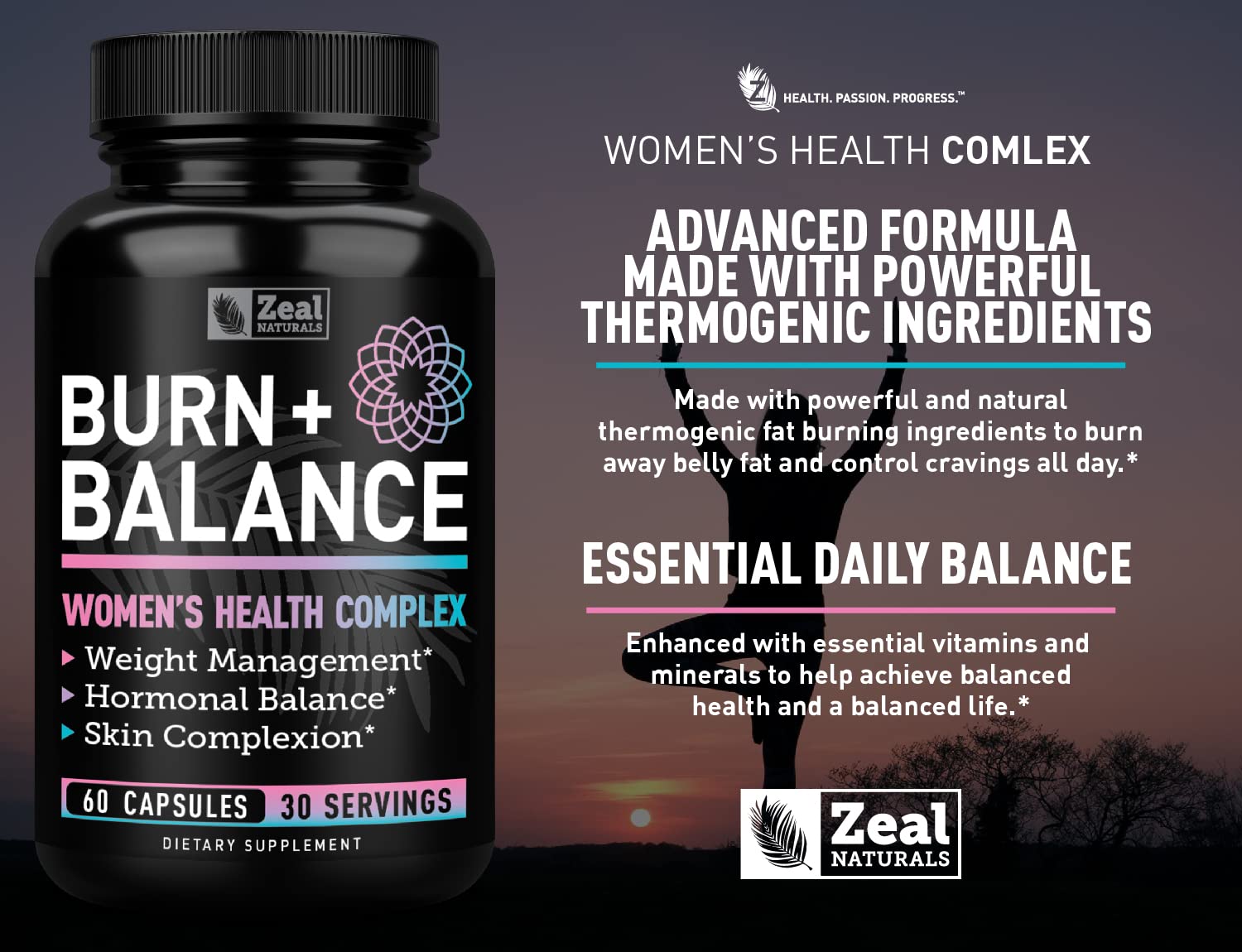 Zeal Naturals Weight Loss Support for Women + Daily Balance Vitamins (Iron, Vitamin D, Setria®, Folate) Premium Diet Support Pills for Women+ Multivitamin and Hormone Support Zeal NaturalsBuy Supplements Australia