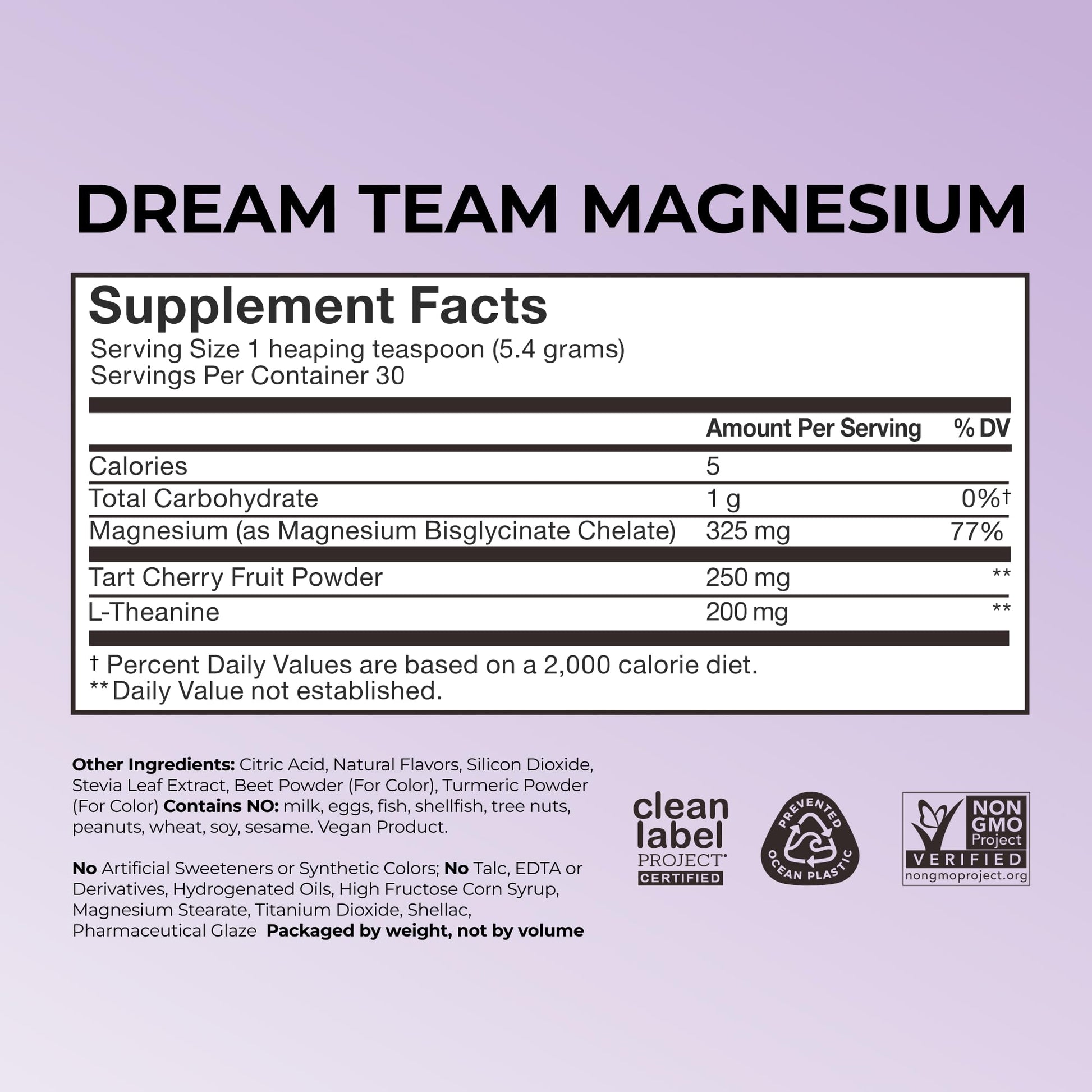 Hum Nutrition Dream Team Magnesium Bisglycinate Powder, L Theanine & Tart Cherry Magnesium Supplement Drink Mix, Support Rest, Relaxation & Sleep Routine, Gluten Free, Vegan, Cherry Lemon, 30 Servings HUMBuy Supplements Australia