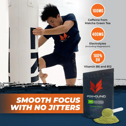 Foxhound Fuel Keto Pre Workout Powder Electrolytes Drink Mix, Sugar Free Preworkout Foxhound Fuel