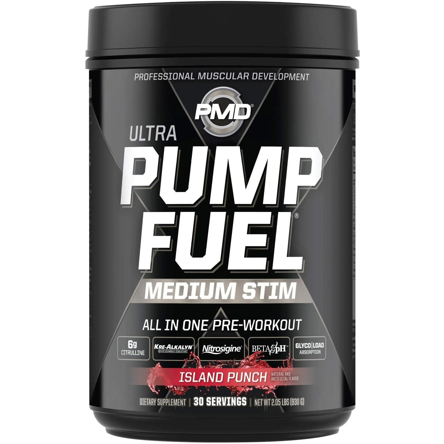PMD Sports Ultra Pump Fuel - Pre Workout - Island Punch (30 Servings) Sports Omega PMD