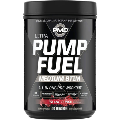 PMD Sports Ultra Pump Fuel - Pre Workout - Island Punch (30 Servings) Sports Omega PMD