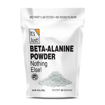It's Just! - Beta-Alanine Powder, Pre-Workout Supplement, 250g Bulk, Unflavored It's Just!