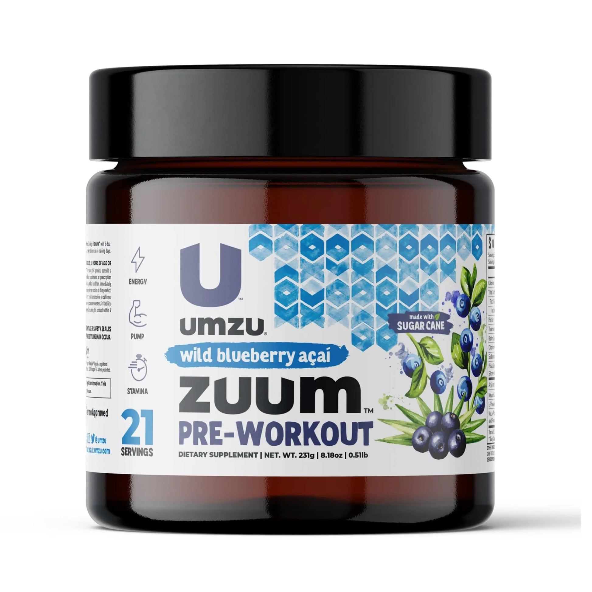 UMZU Zuum Pre-Workout Wild Blueberry Acai UMZU