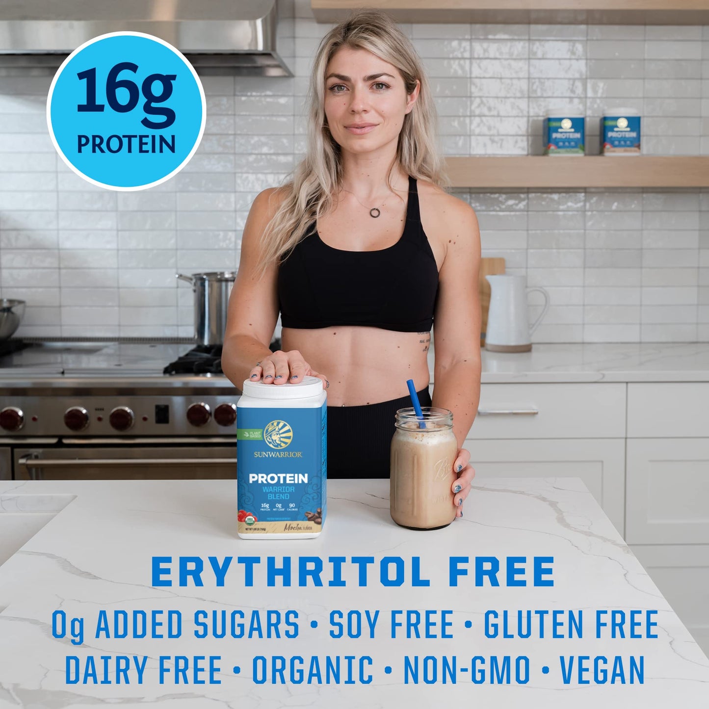 Sunwarrior Warrior Blend, Mocha, 750 Gram Sunwarrior