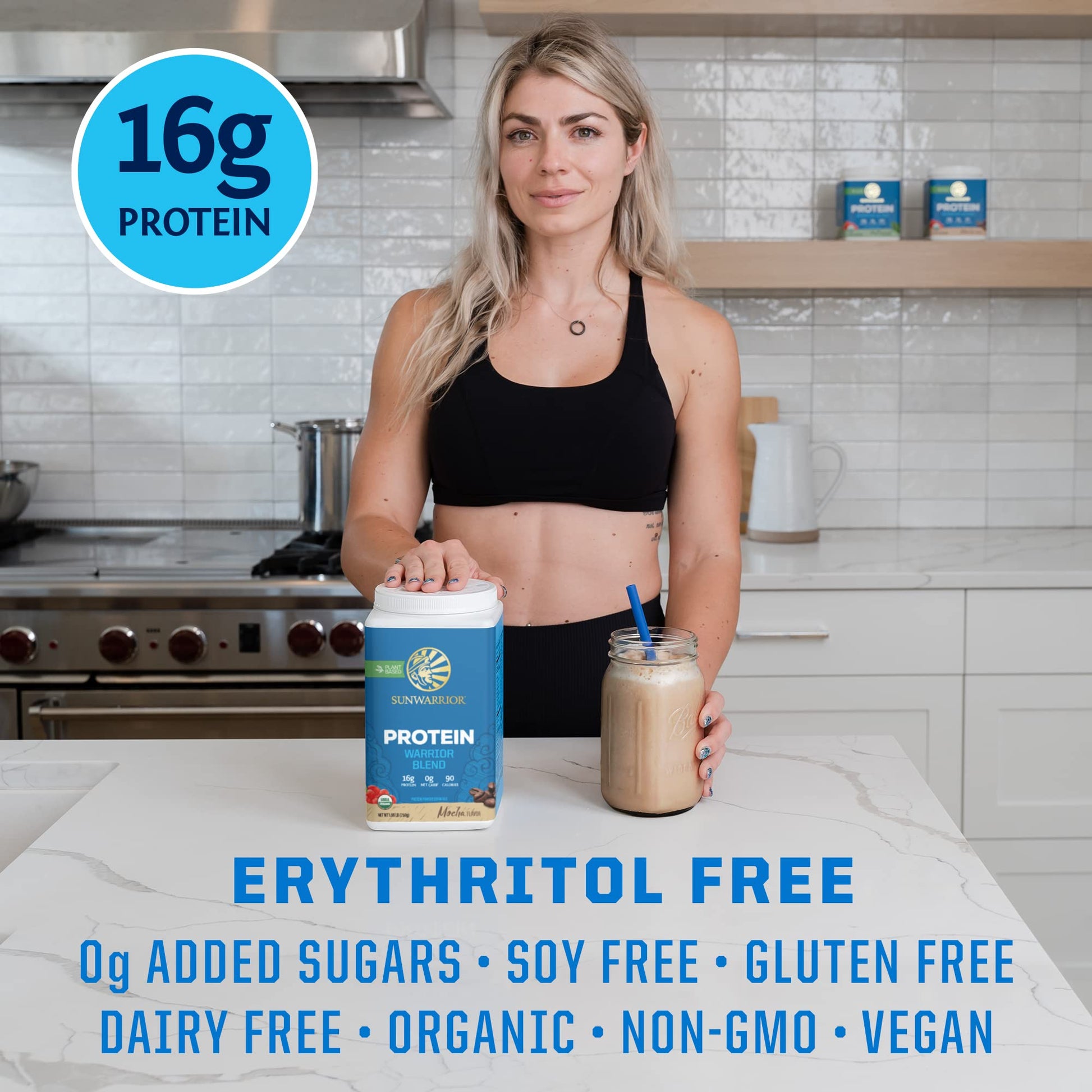 Sunwarrior Warrior Blend, Mocha, 750 Gram Sunwarrior