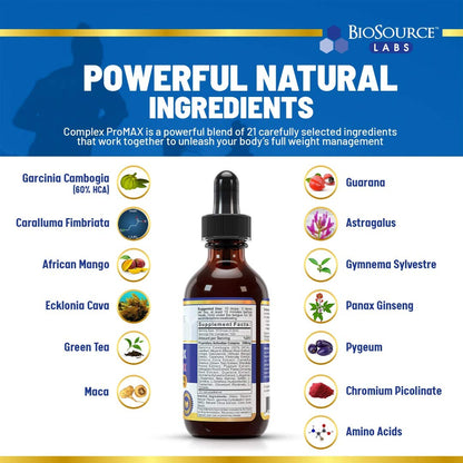 BioSource Labs Complex ProMAX Premium Diet Drops (2 x 2 oz Bottle) BioSource LabsBuy Supplements Australia